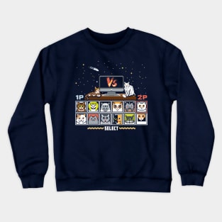 Internet Cat Fight Crewneck Sweatshirt